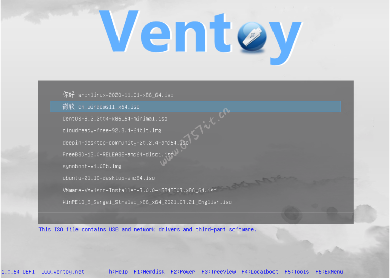 启动工具- 装机神器u盘启动工具 Ventoy中文版 v1.0.84 update:2022-12-04-0757it.cn